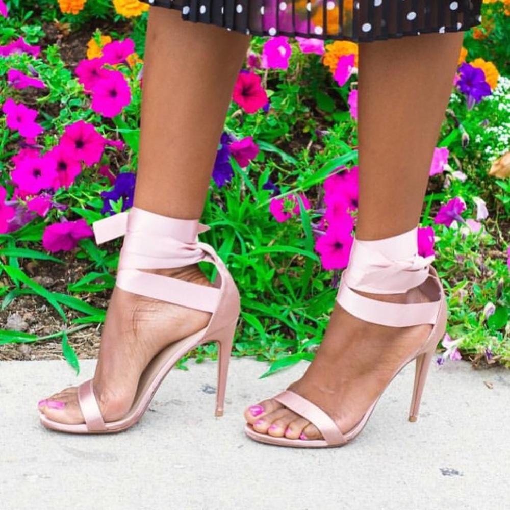 Mauve Strappy Heels